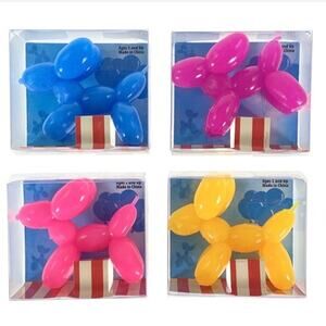 🔥Balloon Dog Squish Stretch Sensory Stress Squeeze Fidget Toy YELLOW BNWT🔥